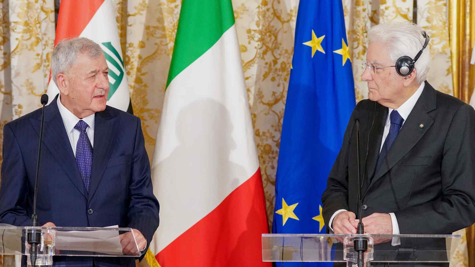 لقاءات رئيس الجمهورية في ايطاليا 